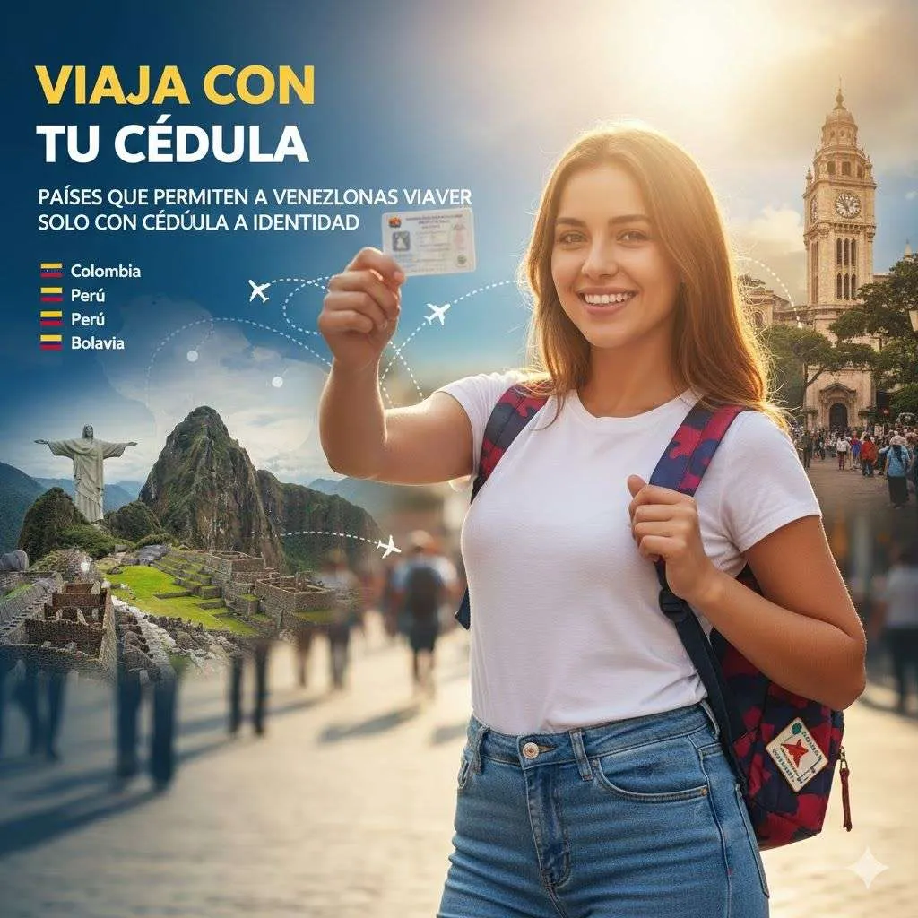 Países que Permiten a Venezolanos Viajar Solo con Cédula de Identidad