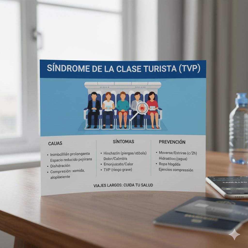Síndrome de la Clase Turista (TVP): Causas, Síntomas y Prevención en Viajes Largos