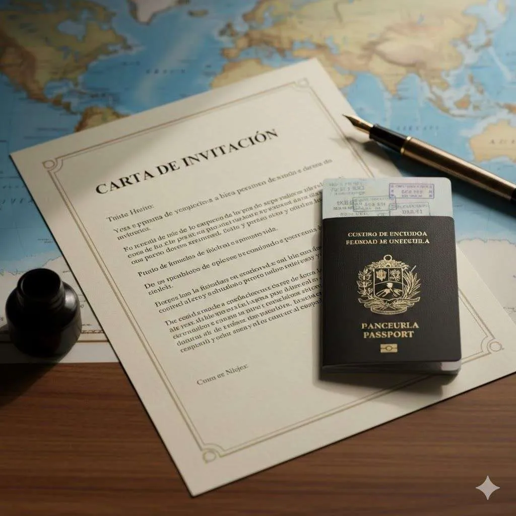 carta de invitacion para viajar